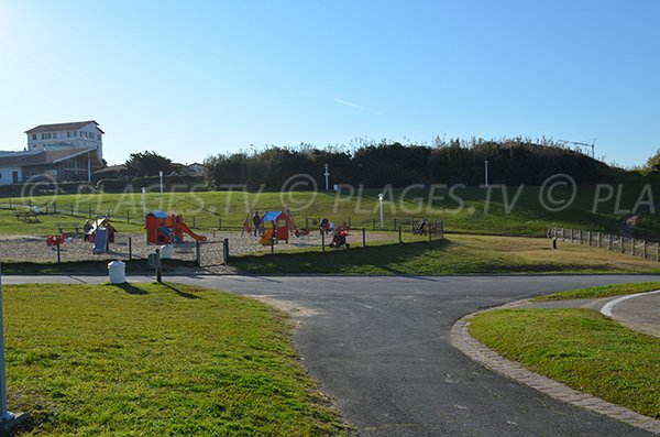 Playground on the Milady beach in Biarritz