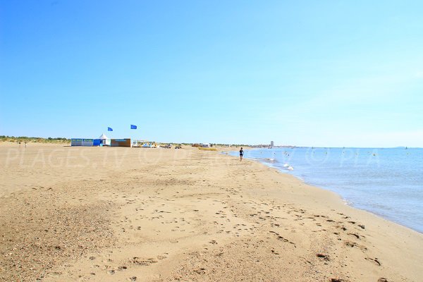 Plage Mimosas de Vendres avec vue sur Valras