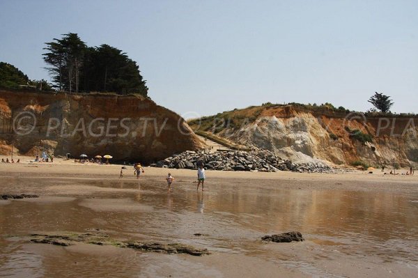 Accès à la plage de la Mine d'Or à Pénestin