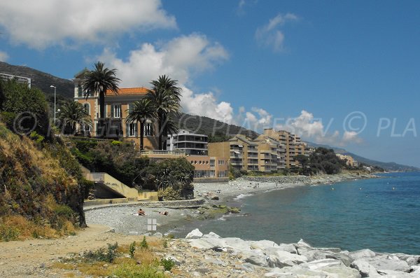 Photo de la plage de Toga à Ville-di-Pietrabugno au nord de Bastia