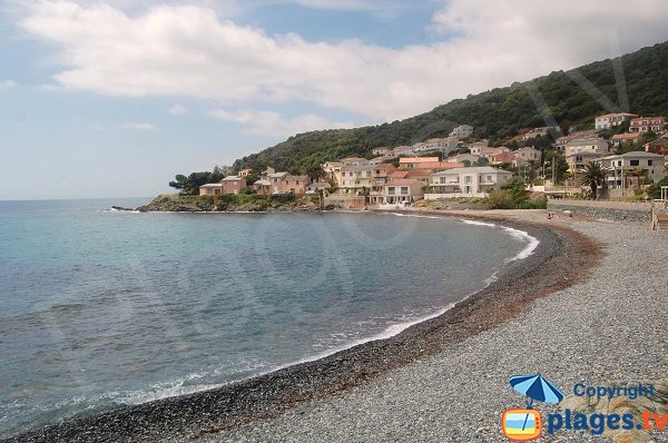 Plage de Miomo dans le Cap Corse à proximité de Bastia