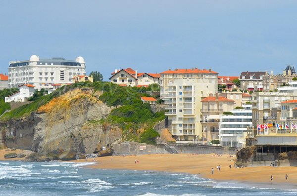 Plage de Miramar après la Grande Plage de Biarritz