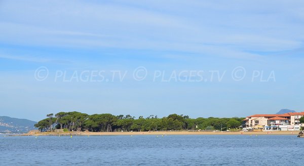 Plage de Miramar vue depuis la mer à La Londe