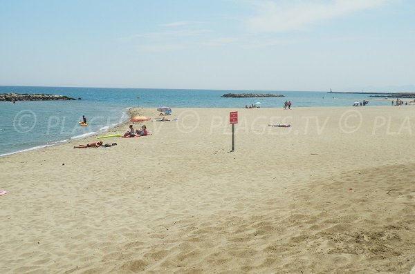 Beach near the Lido of Port Barcarès