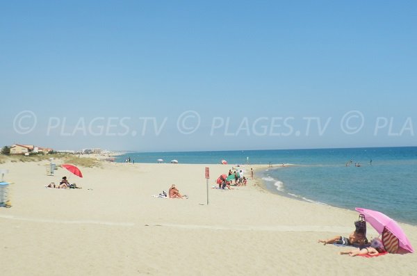 Plage de Miramars à Port Barcarès 66