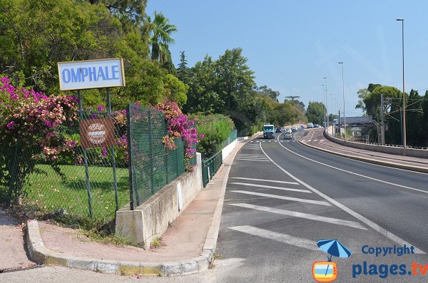 Accès à la plage de la Mirandole à Vallauris - Golfe Juan