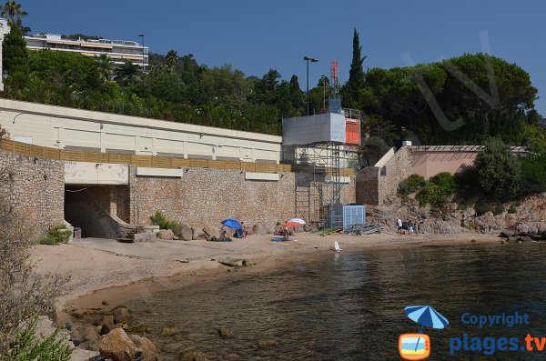 Foto des Strandes von Mirandole in Vallauris Golfe Juan