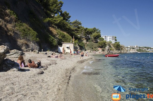 Photo de la plage de la Mitre à Toulon