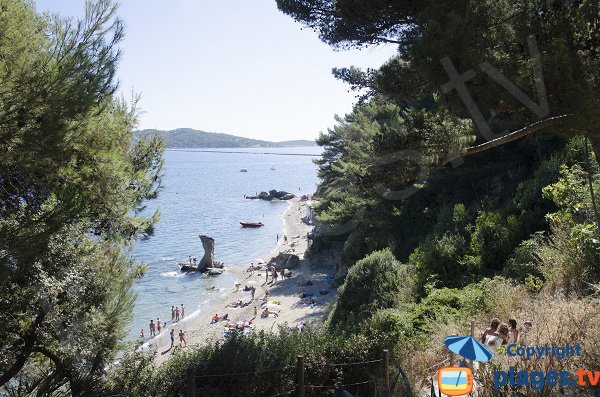 Mitre beach in Toulon in France