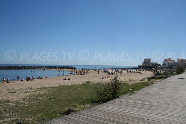 Plage surveillée du Mole au Cap d'Agde