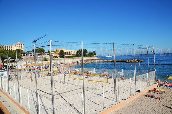 Beachvolleyball am Strand von Monaco