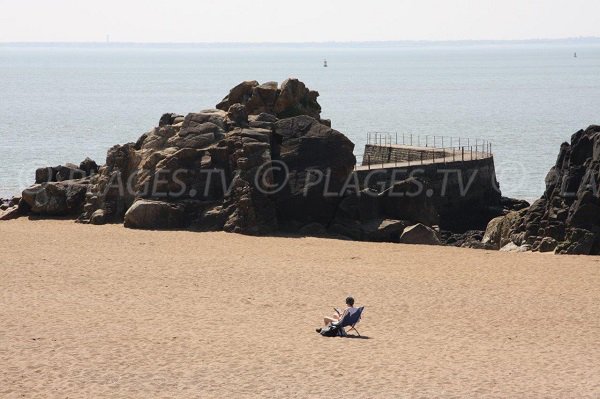 Promontoire sur la plage de Mr Hulot à Saint Nazaire