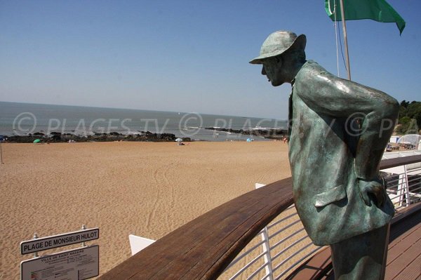 Hulot beach in Saint Nazaire in France