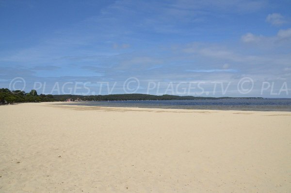 Lake and beach of Carcans in France