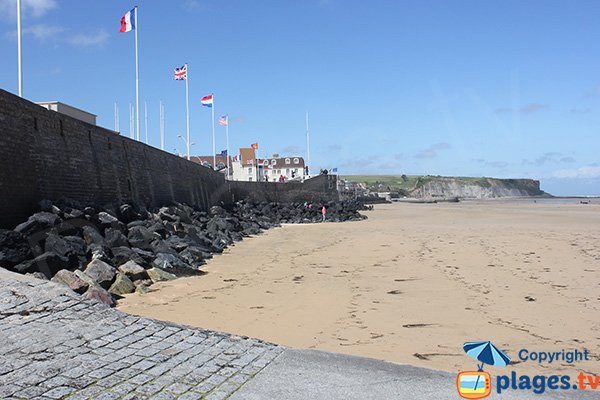 Photo de la plage de Montgomery d'Arromanches les Bains