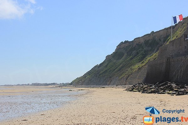 Cliffs of Arromanches beach - France