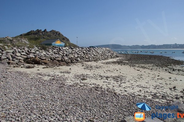 spiaggia Montiers, vicino alla zona del porto - Erquy