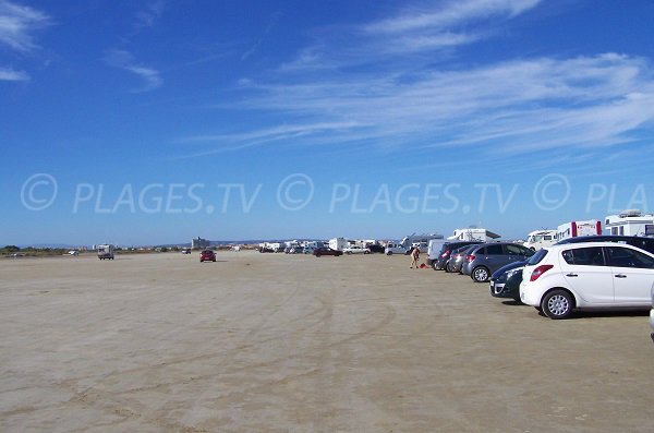 parcheggio della spiaggia Les Montilles a Port la Nouvelle