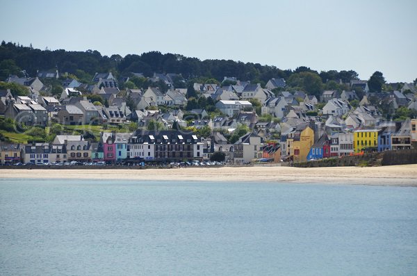 Beach of Morgat in Brittany