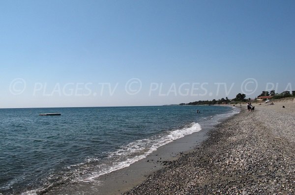 Photo de la plage de Moriani en Corse