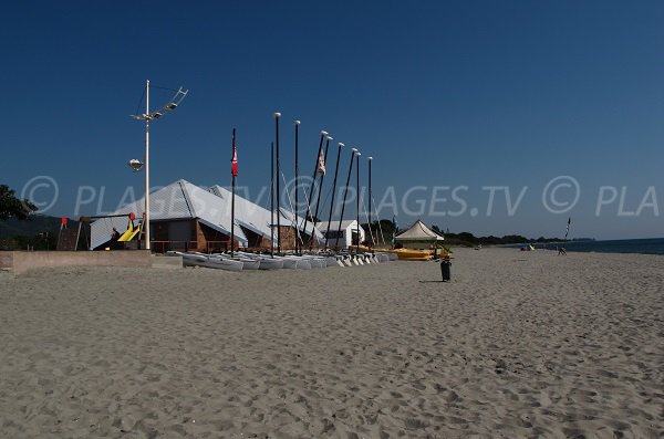 Centre nautique sur la plage de Moriani - Corse