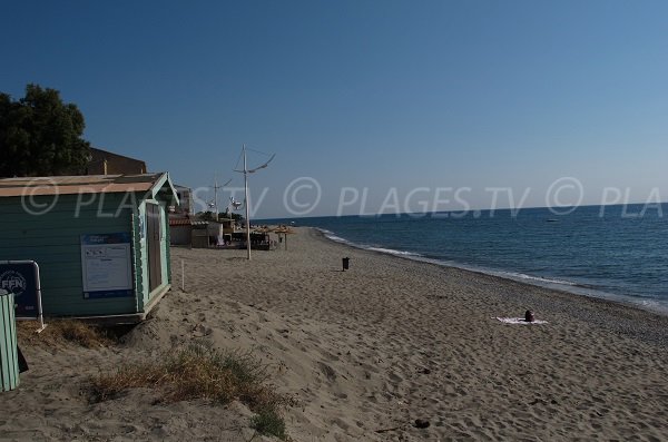 Sand beach in Moriani - Corsica