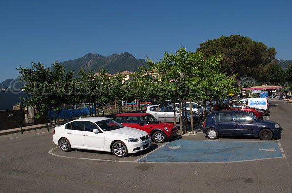 parcheggio a Moriani-Plage