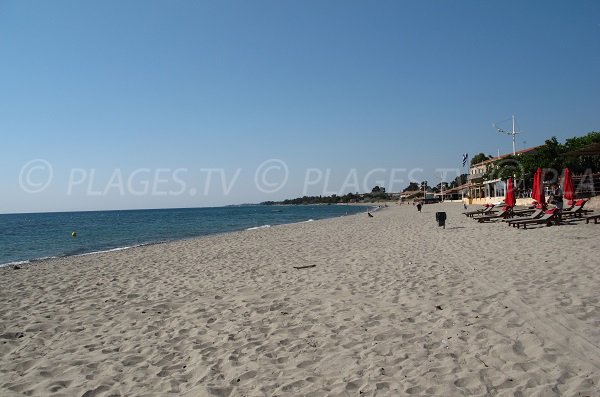 Plage de Moriani en Corse