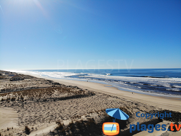 Photo de la plage des Mouettes à Mimizan