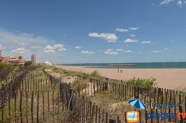 Photo de la plage des Mouettes à Valras