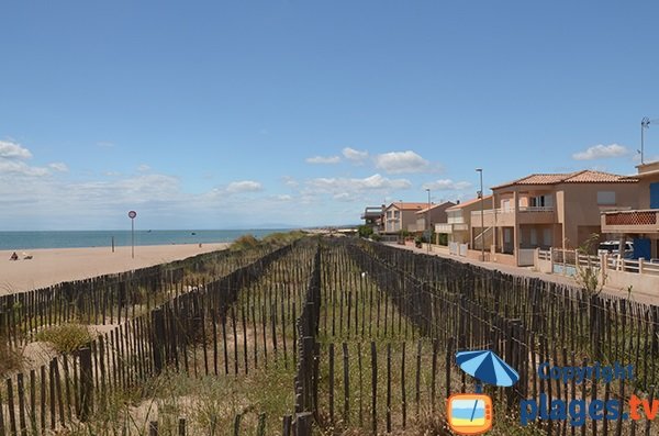 Dune della spiaggia Mouettes a Vendres