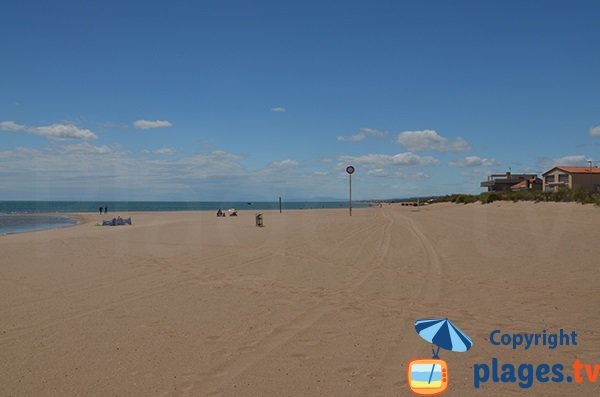 Plage des Mouettes à Valras - zone la plus sauvage