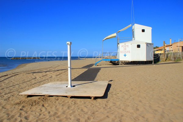 Lifeguard station of Mouettes beach - Valras