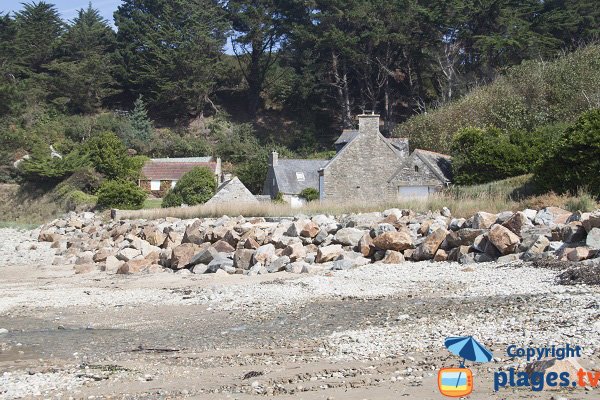 Environnement de la plage du Moulin de la Rive - Locquirec