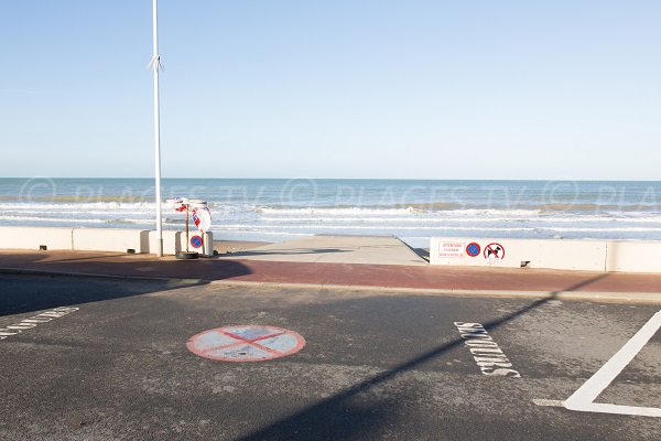 Accès à la plage Est de Villers sur Mer