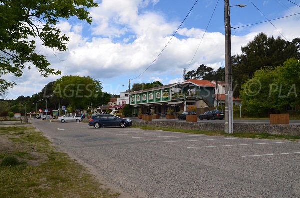 Parking of Moutchic beach in Lacanau