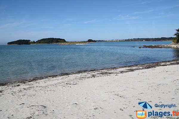 Plage du Mouton et ile d'Aval