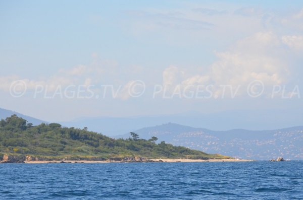 La Moutte beach - view from the sea