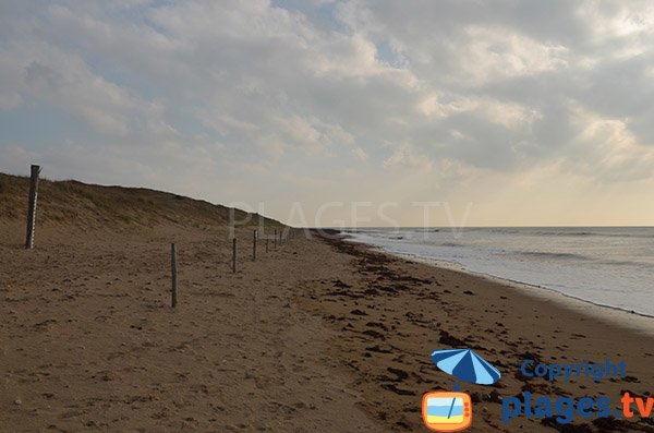 Spiaggia Murier verso la spiaggia di Villeneuve - Notre Dame de Monts