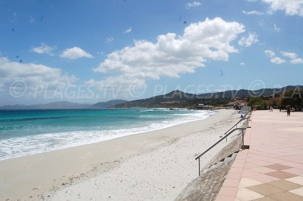 Napoléon beach in winter - Ile Rousse