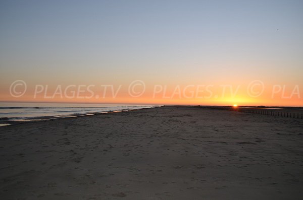 Sonnenuntergang am Strand Napoleon in Port St Louis