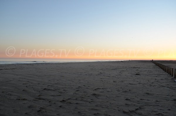 Largest beach of Port Saint Louis in France