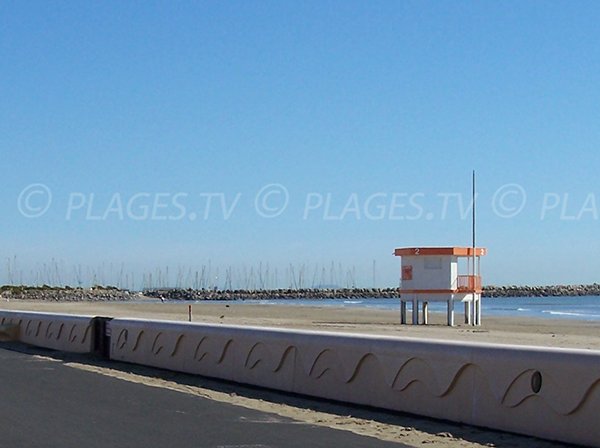 Plage et bord de mer du quartier Karantes de Narbonne