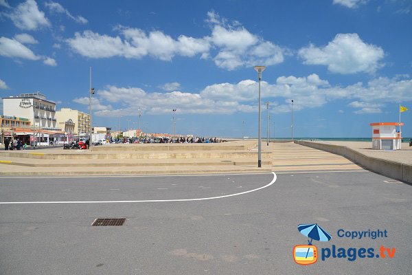 Seaside front of Narbonne in France