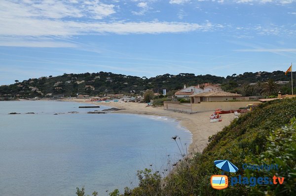 Foto della spiaggia della Nartelle a Sainte Maxime