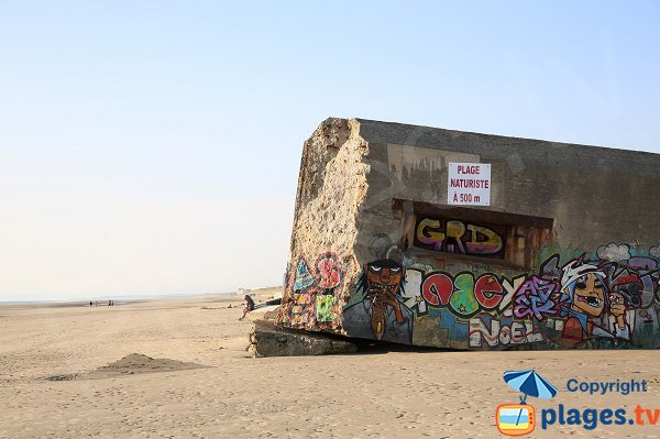 Blockhaus e spiaggia naturista - Berck