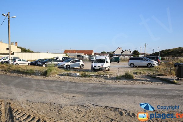 Parkplatz am Naturistenstrand von Berck