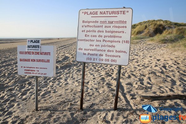 Foto des Berck Naturistenstrandes