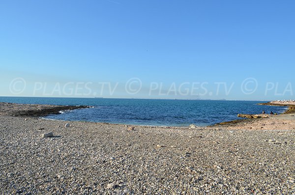 Naturistenstrand von Bonnieu in Martigues