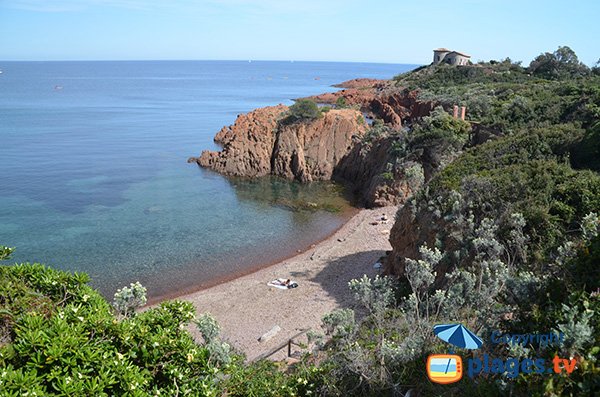 Beach near Cap Roux in Agay